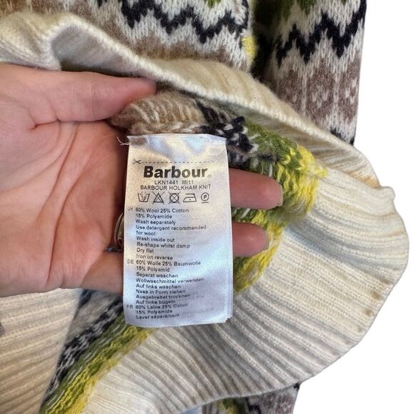 Barbour Women’s Barbour Holkham Knit Wool Blend Turtleneck Sweater Size US 4 - Picture 12 of 13